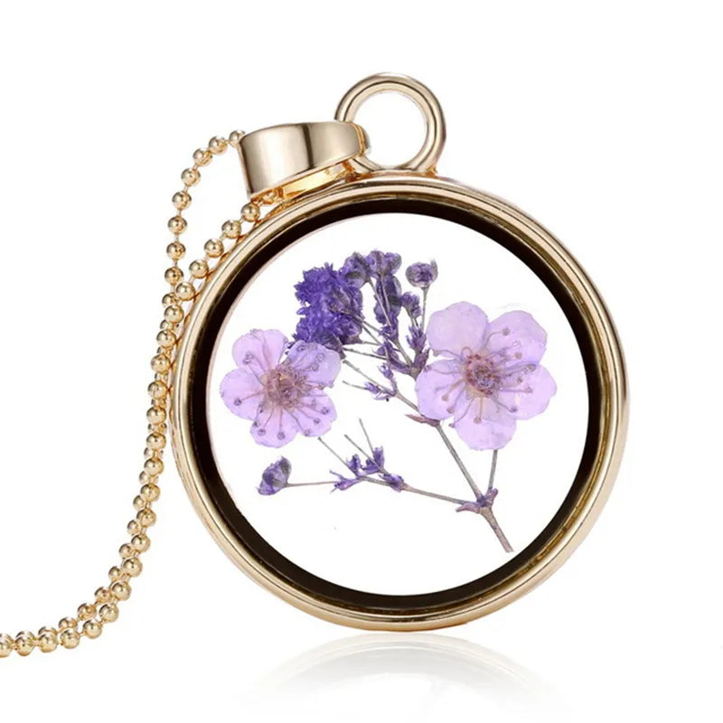 Fairy Dried Flower Necklace