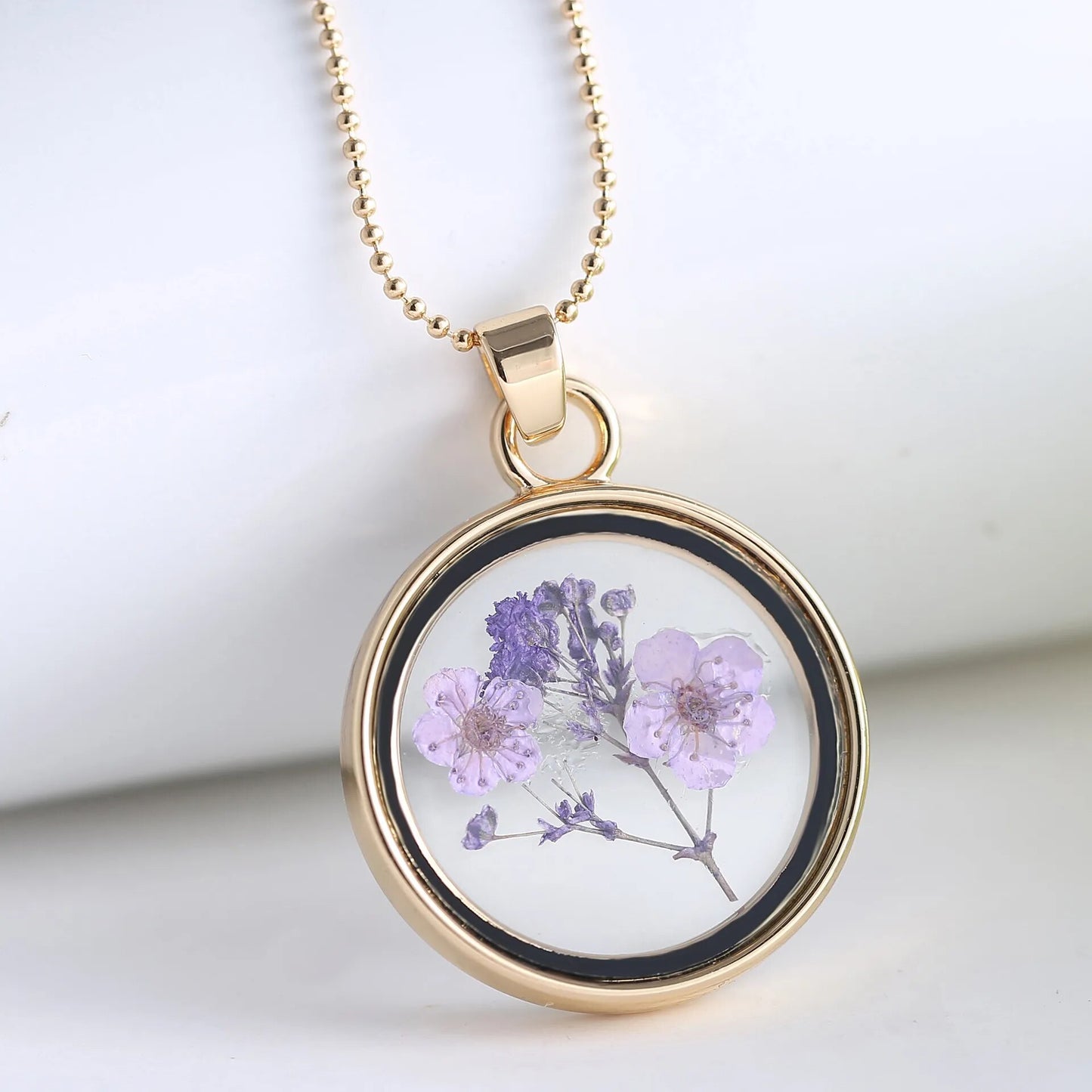 Fairy Dried Flower Necklace